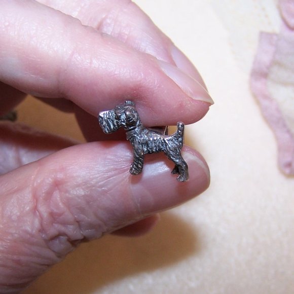 Sterling Silver Cufflinks - Terrier Fronts | Mechanical Heads that Turn - Picture 6 of 9